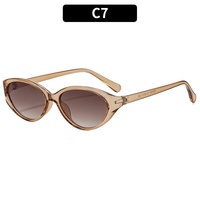 Kacamata Hitam Gaya Korea Model Cat Eye Bingkai Kecil Retro Trendi Cocok untuk Semua Gaya Street Shooting UV400 Unisex