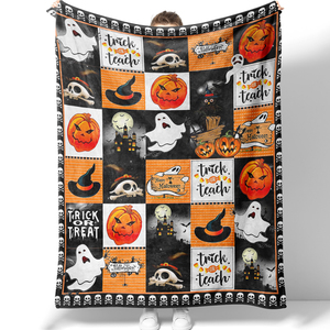 Factory Custom Design Hot Sale Digital Printed Custom Fleece <strong>Throw</strong> <strong>Halloween</strong> <strong>Blanket</strong> - Product Image 3