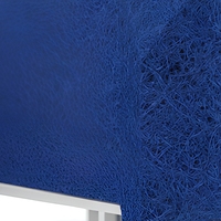 Paravent de bureau acoustique en fibre de polyester bleu cobalt, séparateur de bureau pour espace ouvert et salle de réunion