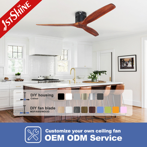 1stshine plafond ventilateur Offre Spéciale 3 ventilateur solide avec des feuilles en bois en bois ventilateur <span class=keywords><strong>de</strong></span> plafond avec télé<span class=keywords><strong>commande</strong></span> - Product Image 4