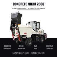 Camion malaxeur à béton haute performance 6 roues, mini mobile de type tambour pour projets d'infrastructure, prix usine