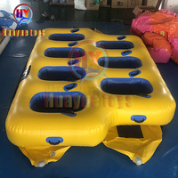 HUAYUE Nouveau design Bâche en PVC de jeu de parc aquatique commerciale de haute qualité pour adultes OVNI gonflable personnalisé Bateau à eau remorquable