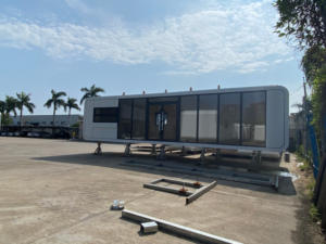 Caseta Modular <span class=keywords><strong>de</strong></span> Acero Tipo Apple, Resistente al Agua, con Energía Solar, Ecológica, Vivienda Prefabricada para Fuerzas <span class=keywords><strong>de</strong></span> Defensa - Product Image 3