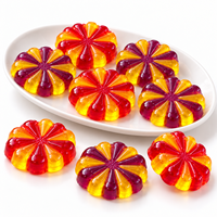 Bonbons gélifiés en forme de feux d'artifice de Pâques avec un design coloré pour la vente en gros et l'emballage sous marque privée