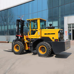 Carretilla elevadora de transporte de madera de bajo precio Carretilla elevadora forestal con abrazadera de troncos Carretilla elevadora todo terreno - Product Image 6