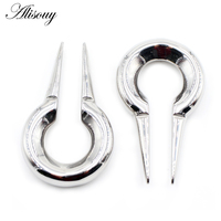 Alisouy 1PC Acier inoxydable Scorpion Serpent WaterDrop Moon Ear Weights Heavy Expander Stretcher Plugs Gauge Body Piercing Jewelry