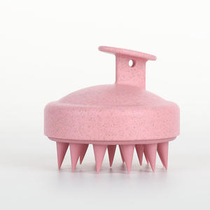 Vendita calda all'ingrosso paglia d'orzo non male spazzola massaggio del cuoio capelluto parrucchiera portatile per uso domestico spazzola per shampoo - Product Image 4