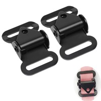 Boucle réglable tactique pivotante en aluminium haute pression de qualité supérieure 50x38mm pour sacs, idéale pour l'extérieur