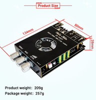 WUZHI ZK-1602T AUDIO 160W X 2 haut-parleur amplificateur carte Module aigus basses double canal stéréo TDA7498E Module de son