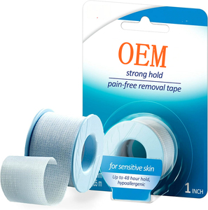 Strong Hold Pain-Free Removal Tape, Silicone Adhesive, Secures Dressing and Lifts Away Cleanly - 1 in X 4 Yds, 1 <b>Roll</b> of Tape - Product Image 1