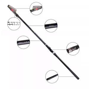 Canne à pêche <span class=keywords><strong>DAIWA</strong></span> LBT C <span class=keywords><strong>ISO</strong></span> CS Q de qualité supérieure, super légère, 5,0 m, en fibre de carbone, portable, pour la pêche en eau salée, la pêche en eau douce, la pêche au bar. - Product Image 2