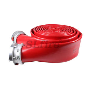 4 इंच 5 इंच की लाल कृषि सिंचाई tpplllफ्लैट स्लरी घोल खाद ड्रैग नली - Product Image 1