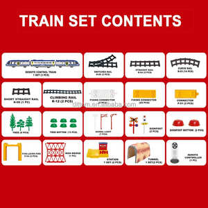 Set Giocattolo Treno Ferroviario con Telecomando Bidirezionale a Infrarossi, Stazioni con Tunnel e Corridoi - Product Image 6