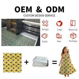 قماش بوبلين قطني ناعم خفيف الوزن مطبوع بأشكال هندسية مخصصة صديق للبيئة لقمصان الفتيات والملابس والحقائب، عينة مجانية 26SS - Product Image 6