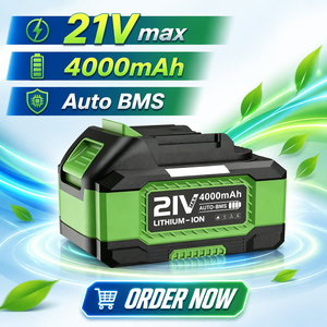 แบตเตอรี่สำรอง 20V 6.0Ah 18650 ใช้งานได้นาน ใช้ร่วมกับเครื่องมือเจาะ เลื่อย และเครื่องมือทำสวนของ MAK ได้ - Product Image 5