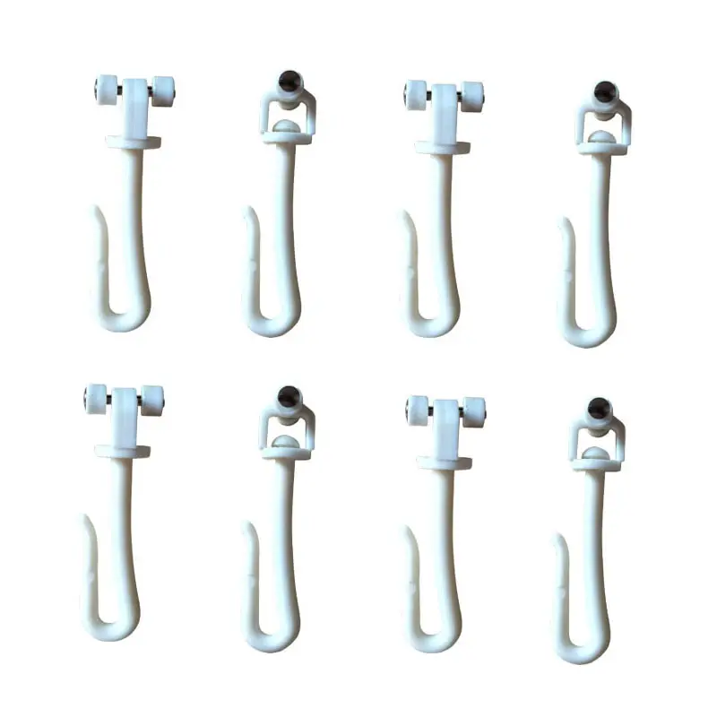 Cubicle Track Shower curtain rails carrier rollers Hospital rail hooks for Ceiling Mount Hospital Tracks