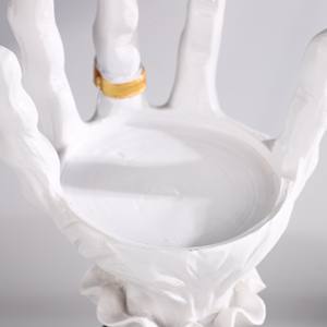 Halloween Palm Candlestick Tray Atmósfera Decoración Pascua Bruja Horror Palm Tabletop Resina Ornamento - Product Image 5