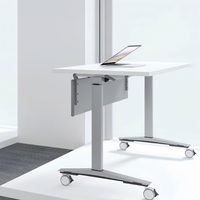 Table de formation pliante en métal au design moderne, simple et mobile, personnalisable, pour bureau, école ou ordinateur