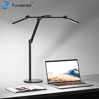 Lampe de bureau LED réglable à intensité variable Lampe de bureau LED à bras oscillant Lampe de table intelligente Lampe de table pliable