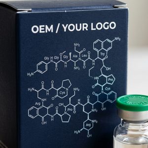 Custom Full-Color Printed Peptide Folding Box with Blister Tray Insert for 10 Vials Professional Laboratory Research - Product Image 4