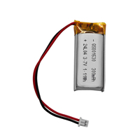Batterie KC 3.7V, batterie Lipo personnalisée 300mAh, batterie lithium-ion QS801630 pour petits appareils intelligents