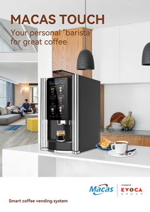 Distributeur automatique de café professionnel MACAS M-TT-ES-4C à écran tactile, chaudière en acier inoxydable 2000W 220V 9 bars, entièrement automatique - Product Image 3
