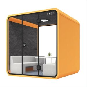 Cabines de bureau préfabriquées, salles d'isolation phonique, bureaux insonorisés, petites salles téléphoniques privées modernes en acier - Product Image 5