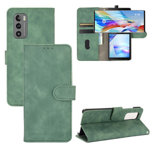 Cuoio di vibrazione della pelle sensazione di protezione casse del telefono mobile con la carta di credito per <span class=keywords><strong>LG</strong></span> ala 5G della copertura del cuoio shockproof - Product Image 3