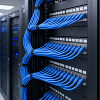 Cable UTP Cat6, Cable de Red Ethernet de Par Trenzado Sin Blindaje, Cable de Conexión Gigabit de Alta Velocidad para Router y Switch