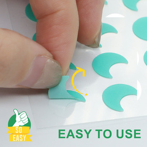 Ánh sáng Cyan mặt trăng mụn các bản vá lỗi 16PC tấm Hộp màu thiết lập mơ mộng thiên mụn dán quà Tặng Hydrocolloid điều trị - Product Image 3