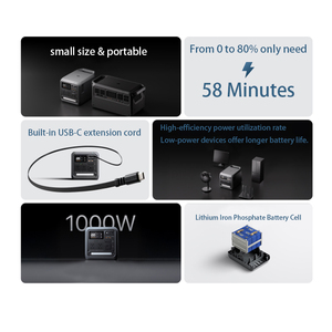 แบตสำรองพกพาของแท้ 100% รุ่นใหม่ล่าสุด พาวเวอร์ 1000 มินิ สำหรับการเดินทางและปิกนิกกลางแจ้ง - Product Image 4