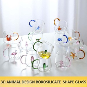 Nuovo animale 3d all'interno della tazza carina borosilicato bicchiere tazza di caffè tazza di tè con manico per casa ristorante uso regalo - Product Image 2