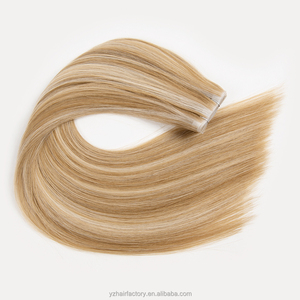 Extensions à bandes invisibles longues en cheveux russes Remy doublement étirés Highlight Yuanzhen, cheveux vierges sans couture, vente en gros - Product Image 5