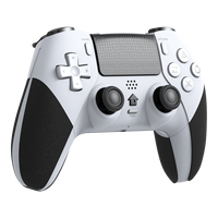 Manette sans fil P5 en gros, manette de jeu BT 5.0 à double joystick pour console P5 avec haut-parleur et prise audio.
