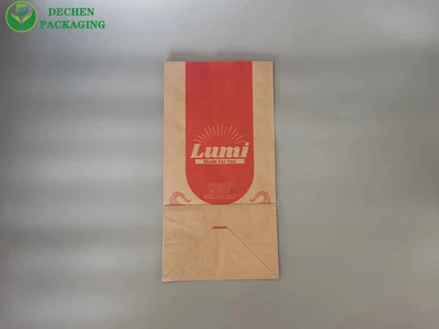 Sacs à emporter alimentaires sacs d'emballage alimentaire en papier kraft sacs d'emballage alimentaire en papier kraft