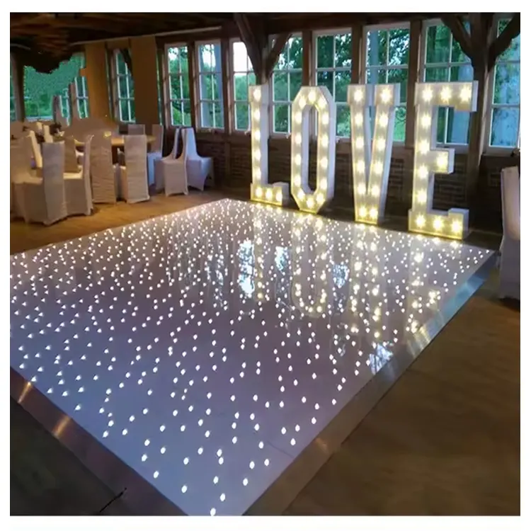 СВЕТОДИОД звездный свет для танцпола с дистанционной черно-белой панелью для свадебного сценического шоу Декор подиума