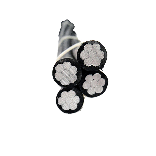 BS Standard Low Voltage Aerial Bundled Cable 4*25mm2 Overhead Service Drop Wire Abc Cable