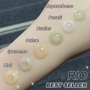 Hot Bán màu kính áp tròng Copacabana buzios ocher 14.2mm Rio Mel freshgo Mắt kính áp tròng lentilles Pour Les Yeux - Product Image 2