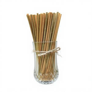 Pajitas de Bambú Desechables, Huecas, para Bebidas, para Cafés Ecológicos, Resorts, Bares, Fiestas, Eventos, Suministro al por Mayor, Empaque OEM - Product Image 1