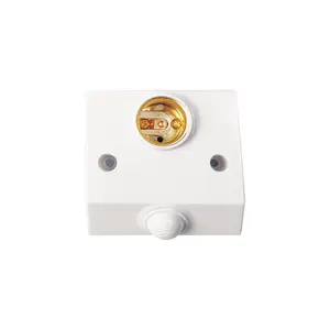 360 degree E27 screw surface mounted lamp holder Microwave radar sensor induction 110V 220V motion sensor automatic lamp socket