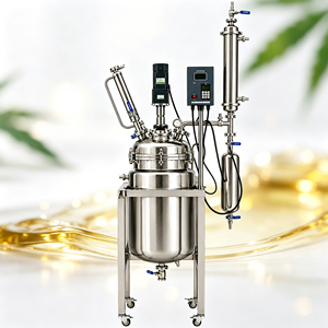 Low Price 50L <b>Jacketed</b> Stainless Steel Reactor with Electric Gas/Oil Heating System and Agitator - Product Image 1