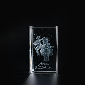 Honor Of Crysal <span class=keywords><strong>K9</strong></span> บล็อก 3d ล้างสิบสองกลุ่มดาวเลเซอร์คริสตัล Cube ตกแต่งบ้าน - Product Image 3