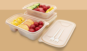 Vaisselle écologique en Fiber de maïs, cuillère en paille, Machine de fabrication de boîte à Lunch à emporter ml - Product Image 6