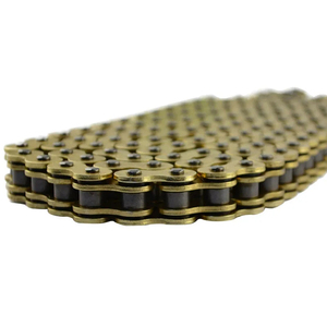 Fabricación de <span class=keywords><strong>Cadena</strong></span> de Motocicleta de Alta Resistencia Calidad OEM 428 428H <span class=keywords><strong>520</strong></span> 520H 122L 124L 128L 110L 118L 132L <span class=keywords><strong>Cadena</strong></span> Dorada con O-Ring - Product Image 2