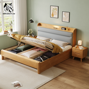 เตียงหนังดีไซน์ใหม่ล่าสุด ขนาด 1.8 ม. รุ่นคิงไซส์ ผลิตจากไม้  รับผลิตตามแบบ  โลโก้สั่งทำได้  ราคาโรงงานดีที่สุด  มีสินค้าพร้อมส่งจำนวนมาก เป็นมิตรต่อสิ่งแวดล้อม  เฟอร์นิเจอร์ห้องนอน - Product Image 4