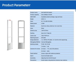 Sistema Antirrobo para Tiendas Minoristas, Sistema de Alarma Antirrobo para Ropa, Sistema de Alarma de Seguridad RF de 8.2mhz - Product Image 2
