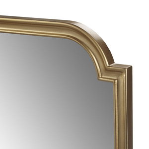 <b>Gold</b> Scalloped Wall <b>Mirror</b> Rectangular Framed <b>Mirror</b> For Entryway Or Bedroom Decor - Product Image 6