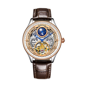 Reloj de Negocios para Hombre con Diseño de Sol, Luna y Estrellas, Reloj Mecánico con Tourbillon - Product Image 6