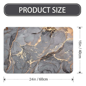Juego de Alfombras de Baño CF de Lodo de Diatomeas Absorbente, Tapete Antideslizante de Diatomita <span class=keywords><strong>para</strong></span> Piso de Ducha y Baño - Product Image 3