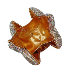 กระเป๋าคลัทช์รูปดาวประดับคริสตัลหรูหราสำหรับผู้หญิง น่ารัก เหมาะสำหรับออกงานกลางคืน - Product Image 3